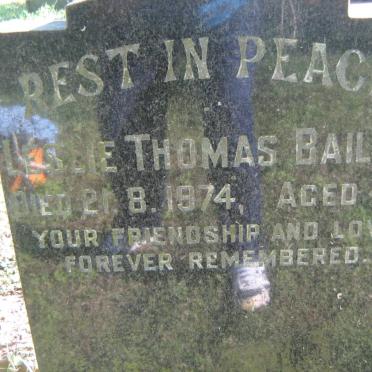 BAILEY Leslie Thomas -1974