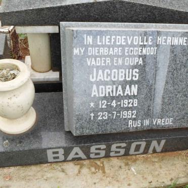 BASSON Jacobus Adriaan 1928-1992