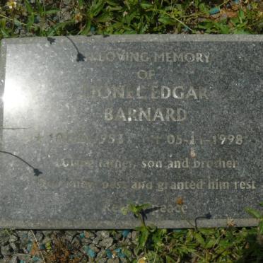 BARNARD Lionel Edgar 1953-1998