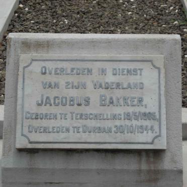 BAKKER Jacobus 1905-1944
