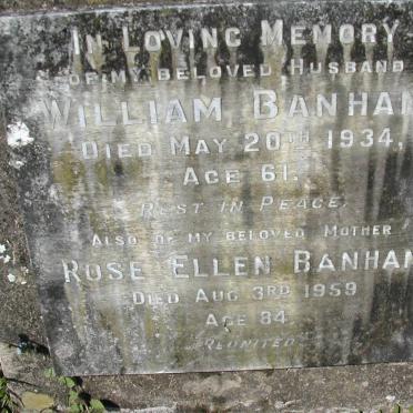 BANHAM William -1934 &amp; Rose Ellen -1959