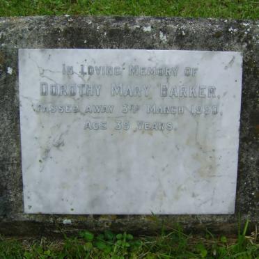 BARKER Dorothy Mary -1950