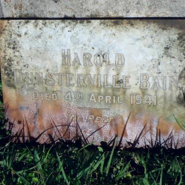 BAIN Harold Dunsterville -1941