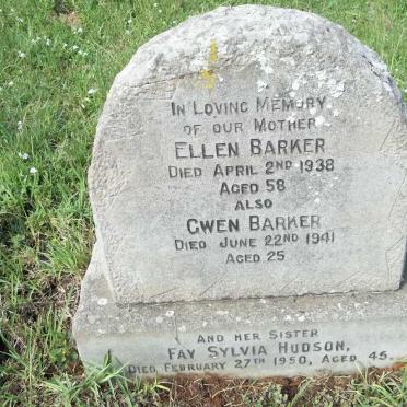 BARKER Ellen -1938 :: BARKER Gwen -1941 :: HUDSON Fay Sylvia -1950 