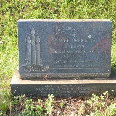 BARNETT Mabel Henrietta -1959 :: BARNETT Norman Arthur 
