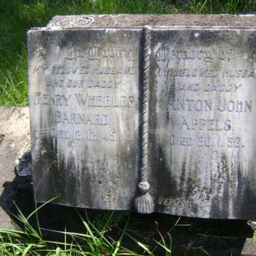 BARNARD Henry Wheeler -1945 :: APPELS Anton John -1956