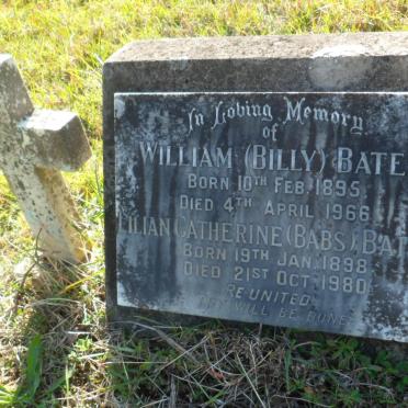 BATES William 1895-1966 &amp; Lilian Catherine 1898-1980
