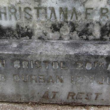 BAILEY Christiana E. 1855-1931