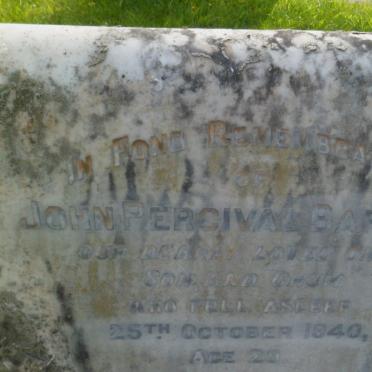 BARNES John Percival -1940 :: BARNES Richard Percy -1960 &amp; Olive Mabel -1959 