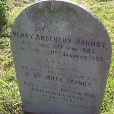 BARNBY Henry Anderson 1880-1953 :: BARNBY Miles 1915-1944