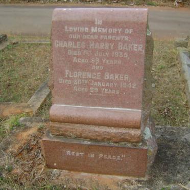 BAKER Charles Harry -1935 &amp; Florence -1942