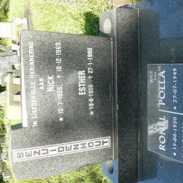 BEZUIDENHOUT Nick 1926-1969 &amp; Esther 1926-1998 :: BEZUIDENHOUT Polla &amp; Ronel 1950-2001