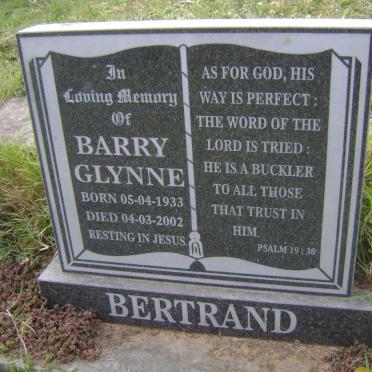 BERTRAND Barry Glynne 1933-2002