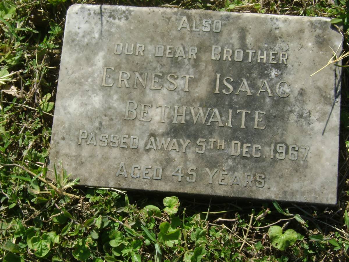 BETHWAITE Ernest Isaac -1967