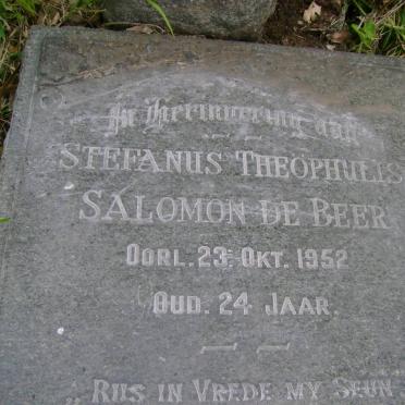 BEER Stefanus Theophulis Salomon, de -1952 