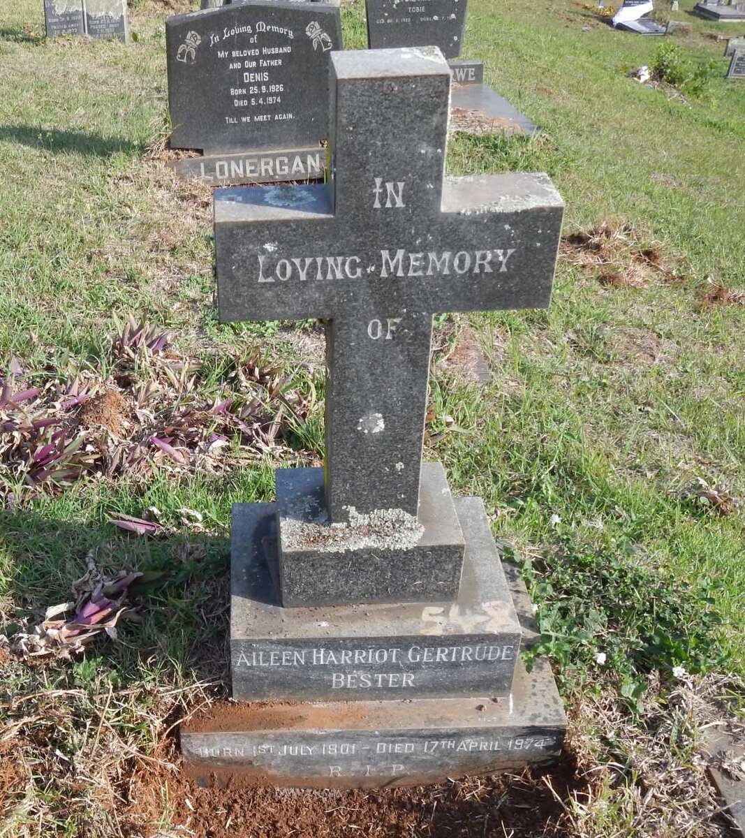 BESTER Aileen Harriot Gertrude 1901-1974