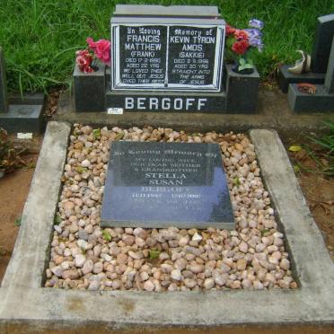 BERGOFF Francis Matthew -1990 :: BERGOFF Kevin Tyron Amos -1996 :: BERGOFF Stella Susan 1943-2007