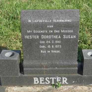 BESTER Hester Dorothea Susan 1941-1973
