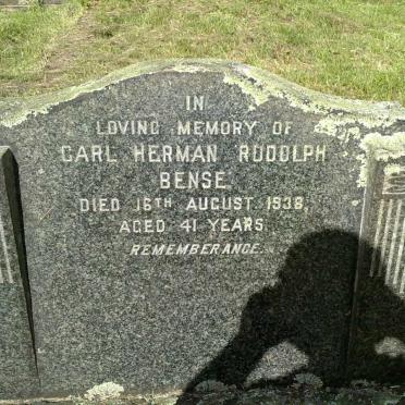 BENSE Carl Herman Rudolph -1938