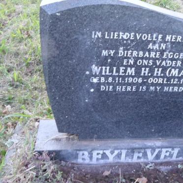BEYLEVELD Willem H.H. 1906-1972