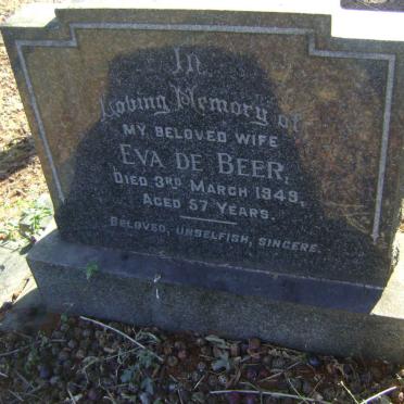 BEER Eva, de -1949