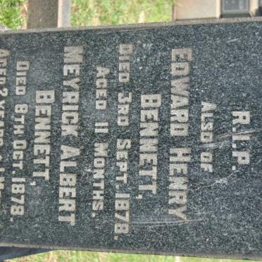 BENNETT Wiliam Ernest -1916 :: BENNETT Edward Henry -1878 :: BENNETT Meyrick Albert -1878