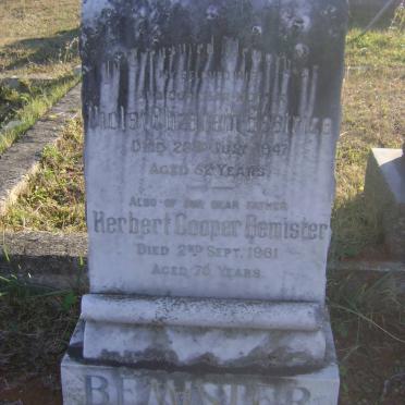 BEMISTER Herbert Cooper -1961 &amp; Violet Elizabeth Beatrice -1947