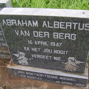 BERG Michiel Christiaan, van der 1941-2007 &amp; Anna Maria Cornelia 1914-1988