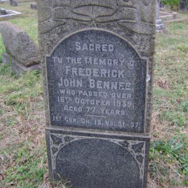BENNEE Frederick John -1939