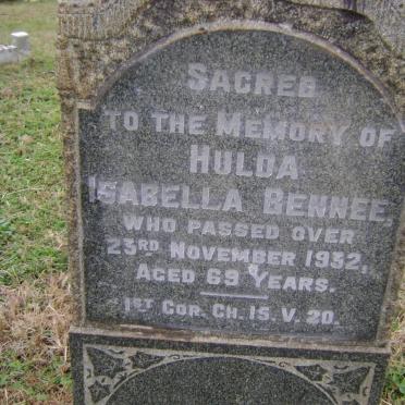 BENNEE Hulda Isabella -1932