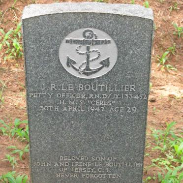 BOUTILLIER J.R., le -1942