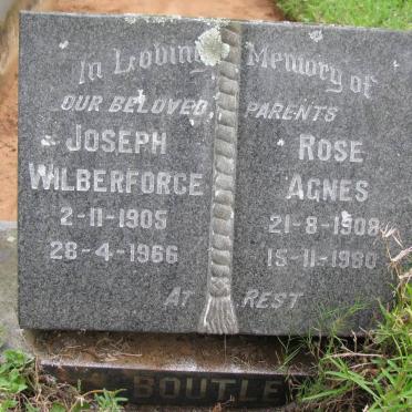 BOUTLE Joseph Wilberforce 1905-1966 &amp; Rose Agnes 1908-1980