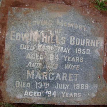 BOURNE Edwin Hills -1950 &amp; Margaret -1969