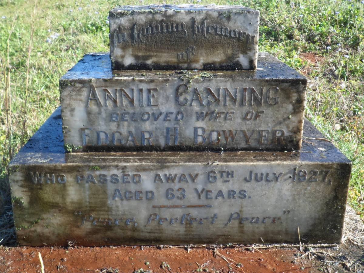 BOWYER Annie Canning-1927