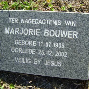 BOUWER Marjorie 1909-2002