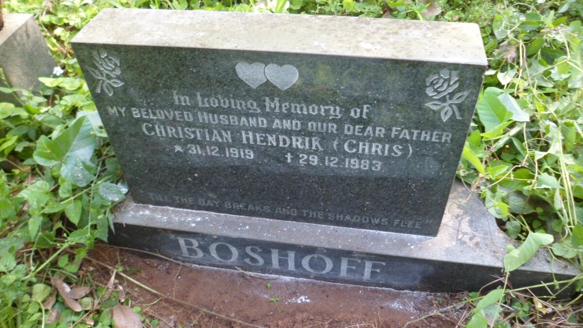 BOSHOFF Christian Hendrik 1919-1983
