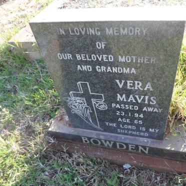 BOWDEN Vera Mavis -1994