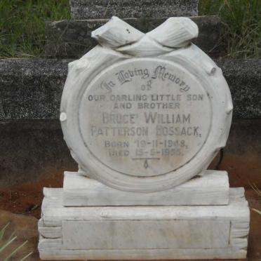 BOSSACK Bruce William Patterson 1948-1955