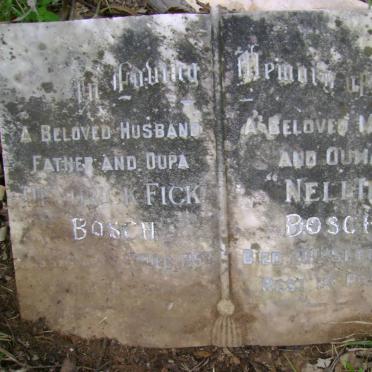 BOSCH Hendrik Fick -1953 &amp; Nellie -1971