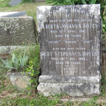 BOTES Gert Stephanus -1966 &amp; Alberta Johanna -1961