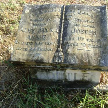 BOUTLE Joseph -1949 &amp; Aley Myra Annie -1947