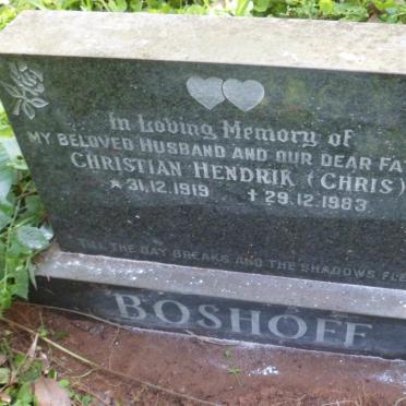 BOSHOFF Christian Hendrik 1919-1983