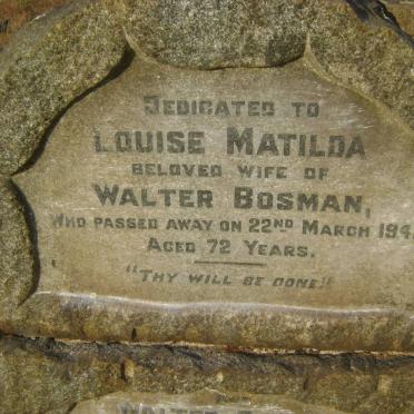 BOSMAN Walter -1946 &amp; Louise Matilda -1942