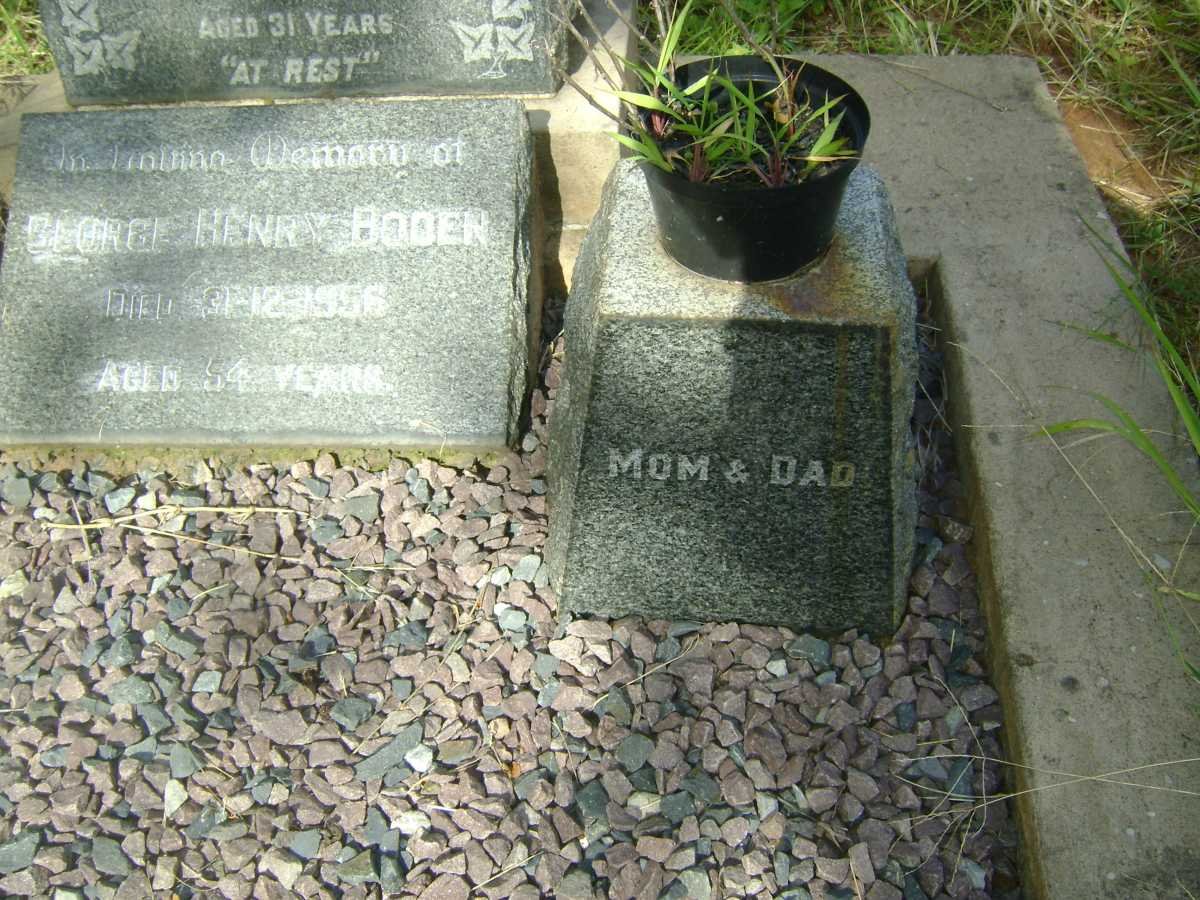 BODEN George Henry -1956 &amp; Ivy HEADLEY -1939