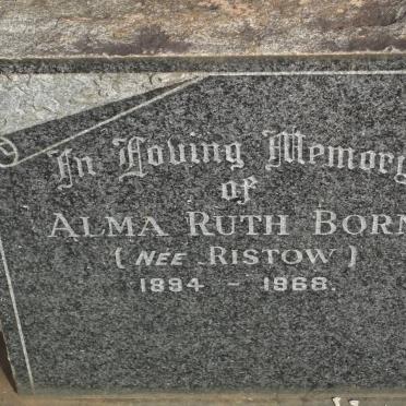 BORN Alma Ruth nee RISTOW 1894-1968
