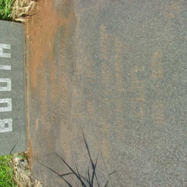 BOOTH Cliff 1912-1979 &amp; Irene 1911-1975 