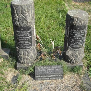 BONNETARD Nicholas Patrick France 1907-1969 &amp; Madeleine 1912-1978