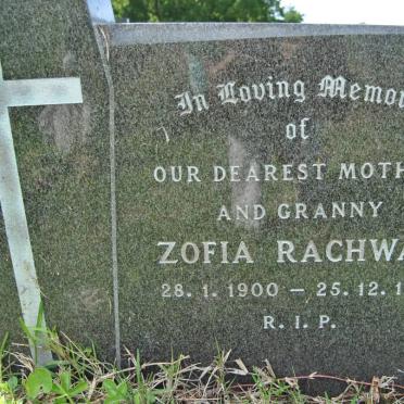 BOLTON Zofia nee RACHWAL 1900-1974