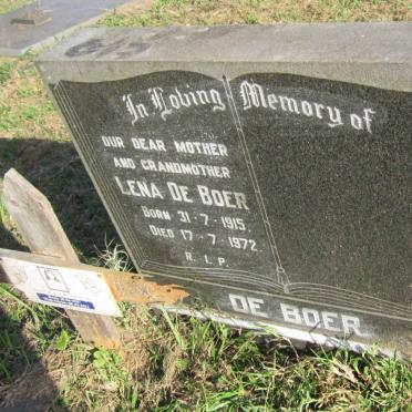   BOER Lena, de 1915-1972 :: DE BOER Daniel 1947-2011