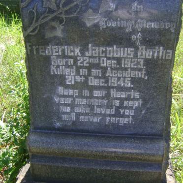 BOTHA Frederick Jacobus 1923-1945